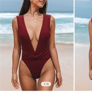 Wild romance v neck swim suit